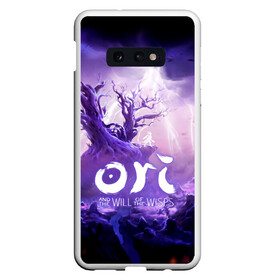 Чехол для Samsung S10E с принтом Ori and the Will of the Wisps в Санкт-Петербурге, Силикон | Область печати: задняя сторона чехла, без боковых панелей | adventure | computer game | lightning | ori | ori and the will of the wisps | rain | spirit of the forest | tree | дерево | дождь | дух леса | компьютерная игра | молния | ори | ори и блуждающие огоньки | приключения