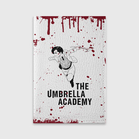 Обложка для паспорта матовая кожа с принтом Number 5 | The Umbrella Academy (Z) в Санкт-Петербурге, натуральная матовая кожа | размер 19,3 х 13,7 см; прозрачные пластиковые крепления | 5 | dark horse comics | netflix | number 5 | the umbrella academy | umbrella | академия амбрелла | комикс | комильфо | номер 5 | реджинальд харгривз | харгривз | хэйзел