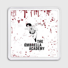 Магнит 55*55 с принтом Number 5 | The Umbrella Academy (Z) в Санкт-Петербурге, Пластик | Размер: 65*65 мм; Размер печати: 55*55 мм | 5 | dark horse comics | netflix | number 5 | the umbrella academy | umbrella | академия амбрелла | комикс | комильфо | номер 5 | реджинальд харгривз | харгривз | хэйзел