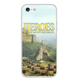 Чехол для iPhone 5/5S матовый с принтом Оплот | Heroes of Might and Magic 3 (Z) в Санкт-Петербурге, Силикон | Область печати: задняя сторона чехла, без боковых панелей | Тематика изображения на принте: heroes | heroes of might and magic | hom | oldskull | герои | герои меча | герои меча и магии | олдскулл | оплот