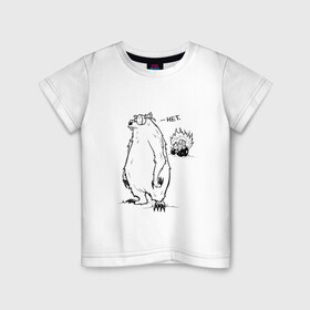 Детская футболка хлопок с принтом Курьер - Медведь и Трактор 2 в Санкт-Петербурге, 100% хлопок | круглый вырез горловины, полуприлегающий силуэт, длина до линии бедер | reminor | курьер | медведь | мультфильм | трактор