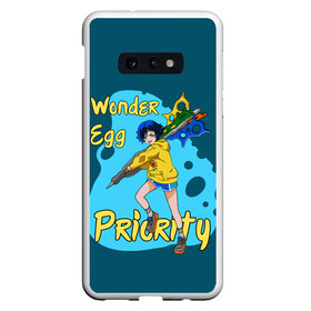 Чехол для Samsung S10E с принтом Wonder Egg Priority в Санкт-Петербурге, Силикон | Область печати: задняя сторона чехла, без боковых панелей | Тематика изображения на принте: ai ooto | wonder egg | wonder egg priority | ай ото | аниме | персонажи | приоритет чудо яйца