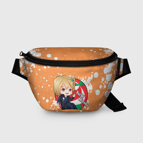 Поясная сумка 3D с принтом Yachi Hitoka | Haikyu | Волейбол (Z) в Санкт-Петербурге, 100% полиэстер | плотная ткань, ремень с регулируемой длиной, внутри несколько карманов для мелочей, основное отделение и карман с обратной стороны сумки застегиваются на молнию | haikuu | haikyu | haikyuu | yachi hitoka | волейбол | спортивная манга | хайку | хайкю