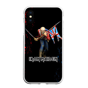 Чехол для iPhone XS Max матовый с принтом IRON MAIDEN | АЙРОН МЕЙДЕН (Z) в Санкт-Петербурге, Силикон | Область печати: задняя сторона чехла, без боковых панелей | dave | iron maiden | murray | music | percy harris | rock | адриан смит | айрон мэйден | брюс дикинсон | дэйв мюррей | железная дева | музик | нико макбрэйн | рок | стив харрис | ужасы | хеви метал | яник герс