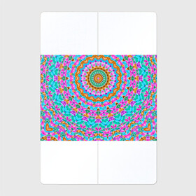 Магнитный плакат 2Х3 с принтом разноцветный калейдоскоп  в Санкт-Петербурге, Полимерный материал с магнитным слоем | 6 деталей размером 9*9 см | Тематика изображения на принте: детский | женский | калейдоскоп | круглый | орнамент | розовый | этнический