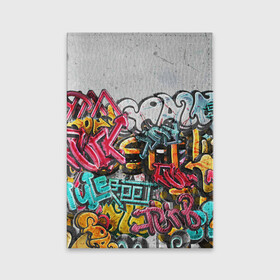 Обложка для паспорта матовая кожа с принтом Graffiti on the wall в Санкт-Петербурге, натуральная матовая кожа | размер 19,3 х 13,7 см; прозрачные пластиковые крепления | абстракция | граффити | надписи | надписи текстура | паттерн граффити | текстура | текстура граффити | шрифт