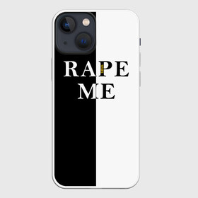 Чехол для iPhone 13 mini с принтом Rape Me | Kurt Cobain (+спина) (Z) в Санкт-Петербурге,  |  | cobain | kurt | kurt donald cobain | nirvana | rape me | rock | smile | альтернативный рок | гранж | дэйв грол | крист новоселич | курт кобейн | нирвана | рок | смайл