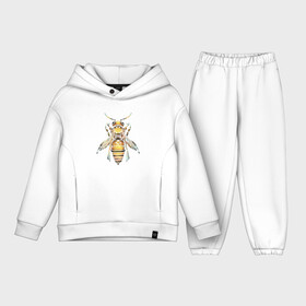 Детский костюм хлопок Oversize с принтом Акварельная пчела в Санкт-Петербурге,  |  | bee | акварель | акварельная пчела | большая пчела | насекомое | пчела | реалистичная пчела