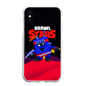 Чехол для iPhone XS Max матовый с принтом Ниндзя ЭШ Ash Brawl Stars в Санкт-Петербурге, Силикон | Область печати: задняя сторона чехла, без боковых панелей | ash | brawl | brawl stars | brawlstars | brawl_stars | аш | бравл | бравлстарс | эш