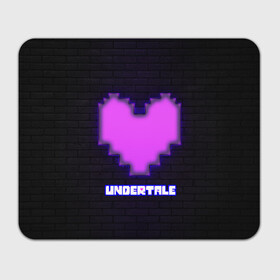 Коврик для мышки прямоугольный с принтом UNDERTALE PURPLE HEART в Санкт-Петербурге, натуральный каучук | размер 230 х 185 мм; запечатка лицевой стороны | sans | undertale | андертале | андертейл | игра | подземная история | подземная сказка | санс | сердце | ундертале