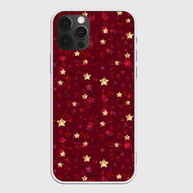 Чехол для iPhone 12 Pro Max с принтом Россыпи золотых звезд в Санкт-Петербурге, Силикон |  | блеск | блестящий | детский | звезды | золото | золотой и красный | красный | модный