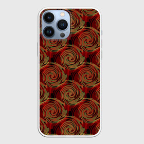 Чехол для iPhone 13 Pro Max с принтом Красно оливковый ретро в Санкт-Петербурге,  |  | абстрактный | детский | кольца | коричневый | красный | круги | модный | молодежный | оливковый | ретро