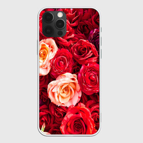 Чехол для iPhone 12 Pro с принтом Букет роз в Санкт-Петербурге, силикон | область печати: задняя сторона чехла, без боковых панелей | большие | букет | девушкам | красивые | пышные | розы | цветы | яркие