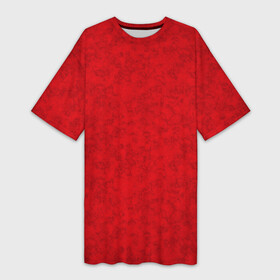 Платье-футболка 3D с принтом Ярко красный мраморный узор в Санкт-Петербурге,  |  | абстрактный | алый | камень | красный | красный мрамор | мрамор | мраморный узор | современный
