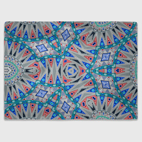 Плед 3D с принтом Серо-синий абстрактный узор  в Санкт-Петербурге, 100% полиэстер | закругленные углы, все края обработаны. Ткань не мнется и не растягивается | абстрактный | асимметричный | креативный | молодежный | серый | синий | современный