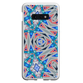 Чехол для Samsung S10E с принтом Серо-синий абстрактный узор  в Санкт-Петербурге, Силикон | Область печати: задняя сторона чехла, без боковых панелей | абстрактный | асимметричный | креативный | молодежный | серый | синий | современный