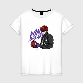 Женская футболка хлопок с принтом Vinny Hong в Санкт-Петербурге, 100% хлопок | прямой крой, круглый вырез горловины, длина до линии бедер, слегка спущенное плечо | anime | manhwa | vinny hong | windbreaker | аниме | ветролом | манга | манхва
