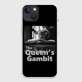 Чехол для iPhone 13 с принтом Sad Queen в Санкт-Петербурге,  |  | chess | serial | the queens gambit | аня тейлор джой | сериал | сериалы | ход королевы | шахматы | элизабет хармон