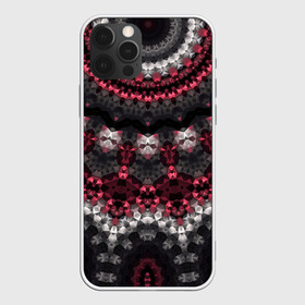Чехол для iPhone 12 Pro Max с принтом Красно-черный мозаичный узор  в Санкт-Петербурге, Силикон |  | абстрактный | восточный орнамент | калейдоскоп | красный и черный | креативный | модный | мозаика | орнамент | популярный | современный
