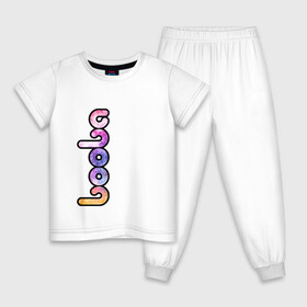 Детская пижама хлопок с принтом BOOBA LOGO | БУБА ЛОГО (Z) в Санкт-Петербурге, 100% хлопок |  брюки и футболка прямого кроя, без карманов, на брюках мягкая резинка на поясе и по низу штанин
 | baby | booba | buba | gnom | logo | буба | гном | гномик | детям | для ребенка | лого | логотип | мультик | ребенку