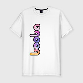 Мужская футболка хлопок Slim с принтом BOOBA LOGO | БУБА ЛОГО (Z) в Санкт-Петербурге, 92% хлопок, 8% лайкра | приталенный силуэт, круглый вырез ворота, длина до линии бедра, короткий рукав | baby | booba | buba | gnom | logo | буба | гном | гномик | детям | для ребенка | лого | логотип | мультик | ребенку