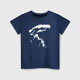 Детская футболка хлопок с принтом Острова в Санкт-Петербурге, 100% хлопок | круглый вырез горловины, полуприлегающий силуэт, длина до линии бедер | вектор | острова | рисунок | тучи | узор
