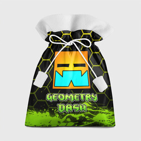 Подарочный 3D мешок с принтом Geometry Dash (Классика) в Санкт-Петербурге, 100% полиэстер | Размер: 29*39 см | dash | geometry | geometry dash | геометри десш | квадрат | мобильная игра | шеометри даш