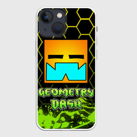 Чехол для iPhone 13 mini с принтом Geometry Dash (Классика) в Санкт-Петербурге,  |  | dash | geometry | geometry dash | геометри десш | квадрат | мобильная игра | шеометри даш