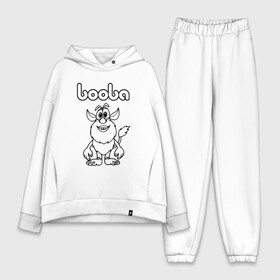 Женский костюм хлопок Oversize с принтом BOOBA | БУБА (Z) в Санкт-Петербурге,  |  | baby | booba | buba | gnom | буба | гном | гномик | детям | для ребенка | мультик | ребенку