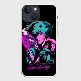 Чехол для iPhone 13 mini с принтом Ковбой Бибоп в Санкт-Петербурге,  |  | anime | cowboy bebop | space cowboy | аниме | ковбой бибоп | ковбойский бибоп | космический ковбой | манга | спайк шпигель