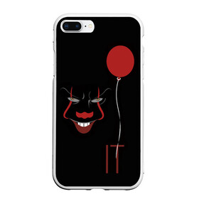 Чехол для iPhone 7Plus/8 Plus матовый с принтом Pennywise it в Санкт-Петербурге, Силикон | Область печати: задняя сторона чехла, без боковых панелей | Тематика изображения на принте: it | pennywise | клоун | красный шарик | оно | пеннивайз