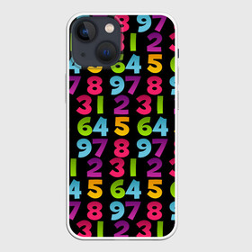 Чехол для iPhone 13 mini с принтом цифры в Санкт-Петербурге,  |  | детство | математика | счёт | ученик | учитель | цифры | школа