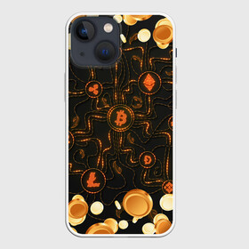 Чехол для iPhone 13 mini с принтом Криптовалюта | Crypto (Z) в Санкт-Петербурге,  |  | binance coin | bitcoin | blockchain | btc | cardano | crypto | ethereum | litecoin | polkadot | tether | xrp | биткоин | блокчейн | валюта | деньги | криптовалюта | майнер | майнинг | цифровая валюта | цифровое золото | эфир