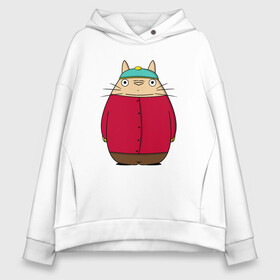 Женское худи Oversize хлопок с принтом Totoro Cartman в Санкт-Петербурге, френч-терри — 70% хлопок, 30% полиэстер. Мягкий теплый начес внутри —100% хлопок | боковые карманы, эластичные манжеты и нижняя кромка, капюшон на магнитной кнопке | ghibli | japan | nature | neigbor | neighbour | totoro | анимация | аниме | гибли | друг | животные | лес | милый | мир | миядзаки | мой сосед тоторо | мульт | мультфильм | природа | сосед | тоторо | хаяо | хранитель | япония