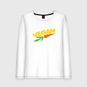 Женский лонгслив хлопок с принтом Vegan Life в Санкт-Петербурге, 100% хлопок |  | green | greenpaece | vegan | yoga | веган | вегетарианец | гринпис | дерево | еда | животные | жизнь | здоровье | зеленый | йога | мир | овощи | пища | планета | природа | фрукты