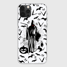 Чехол для iPhone 12 Pro с принтом Хэллоуин, Grim Reaper в Санкт-Петербурге, силикон | область печати: задняя сторона чехла, без боковых панелей | Тематика изображения на принте: bat | death | ghost | halloween | horror | spiderweb | вампиры | летучая мышь | летучие мыши | нечистая сила | нечисть | пауки | паутина | привидение | призрак | страшный | тыква | тьма | хеллоуин | хоррор | хэллоуин