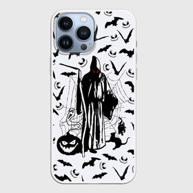 Чехол для iPhone 13 Pro Max с принтом Хэллоуин, Grim Reaper в Санкт-Петербурге,  |  | bat | death | ghost | halloween | horror | spiderweb | вампиры | летучая мышь | летучие мыши | нечистая сила | нечисть | пауки | паутина | привидение | призрак | страшный | тыква | тьма | хеллоуин | хоррор | хэллоуин