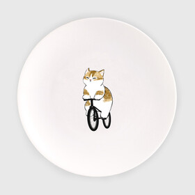 Тарелка с принтом Котик на велосипеде в Санкт-Петербурге, фарфор | диаметр - 210 мм
диаметр для нанесения принта - 120 мм | Тематика изображения на принте: арт | велосипед | ветер | кот | котёнок | кошка | милая кошка | милый кот | милый котёнок | отдых | отдыхает | пончик | рисунок
