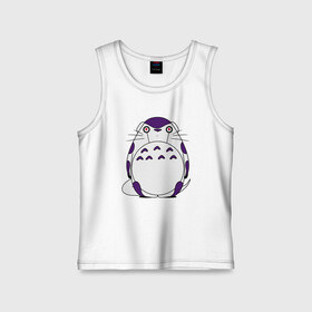 Детская майка хлопок с принтом Totoro Frieza в Санкт-Петербурге,  |  | dragon ball | frieza | ghibli | japan | nature | neigbor | totoro | анимация | аниме | гибли | друг | животные | лес | манга | милый | миядзаки | мой сосед тоторо | мульт | мультфильм | природа | сосед | торияма | тоторо | фриза