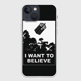 Чехол для iPhone 13 mini с принтом Я хочу верить в Санкт-Петербурге,  |  | doctor who | i want to believe | serial | доктор кто | путешествия во времени | секретные материалы | сериал | сериалы | фантастика
