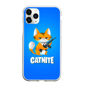 Чехол для iPhone 11 Pro матовый с принтом Catnite в Санкт-Петербурге, Силикон |  | cs go | fortnite | кот | котик | смешной кот | смешной фортнайт | фортнайт | шутер