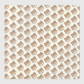 Магнитный плакат 3Х3 с принтом Тарумару в Санкт-Петербурге, Полимерный материал с магнитным слоем | 9 деталей размером 9*9 см | genshin impact | taroumaru | арт | инадзума | пёс | рисунок | сиба ину | собака | тарумару