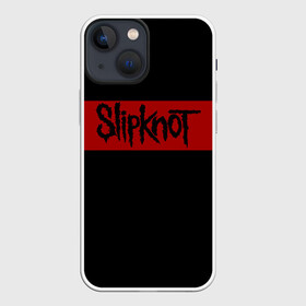 Чехол для iPhone 13 mini с принтом Полосатый Slipknot в Санкт-Петербурге,  |  | slipknot | лого | музыка | полоса | рок | текст