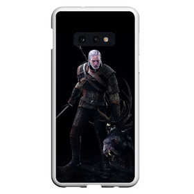 Чехол для Samsung S10E с принтом The Witcher в Санкт-Петербурге, Силикон | Область печати: задняя сторона чехла, без боковых панелей | geralt | the witcher | wild hunt | witcher 3 | ведьмак | ведьмак 3 | геральт | дикая охота