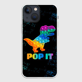 Чехол для iPhone 13 mini с принтом POP IT DINOSAUR |  ДИНОЗАВР в Санкт-Петербурге,  |  | pop it | popit | антистресс | динозавр | игрушка | поп ит | попит | пузырчатая плёнка | пупырка | симпл димпл | симплдимпл