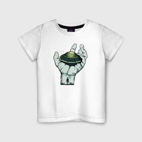 Детская футболка хлопок с принтом НЛО в Санкт-Петербурге, 100% хлопок | круглый вырез горловины, полуприлегающий силуэт, длина до линии бедер | инопланетяне | летающая тарелка | неопознанное | нло | пришельцы