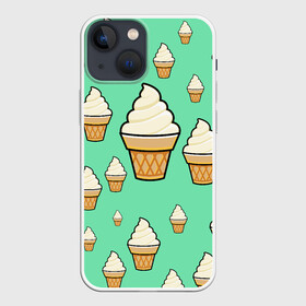 Чехол для iPhone 13 mini с принтом Мороженое   Ice Cream Party в Санкт-Петербурге,  |  | ice cream party | вкуснотень | еда | мороженое | стаканчик