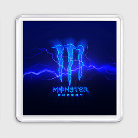 Магнит 55*55 с принтом MONSTER ENERGY МОЛНИЯ в Санкт-Петербурге, Пластик | Размер: 65*65 мм; Размер печати: 55*55 мм | monster | monster energy | монстер | монстер енерджи | монстер енэрджи | монстер энерджи | энергетик | энергетический напиток