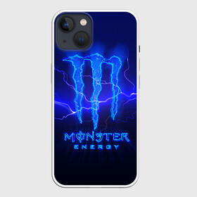 Чехол для iPhone 13 с принтом MONSTER ENERGY МОЛНИЯ в Санкт-Петербурге,  |  | monster | monster energy | монстер | монстер енерджи | монстер енэрджи | монстер энерджи | энергетик | энергетический напиток