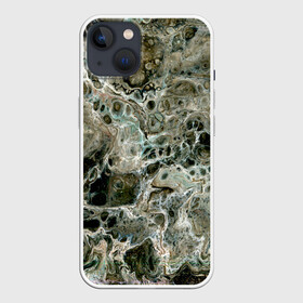 Чехол для iPhone 13 с принтом Инопланетный камуфляж в Санкт-Петербурге,  |  | абстрактный | космос | краска | натуральный | паутина | пена | психоделический | психоделия | пятна | пятна краски | разводы | разводы краски | разливы краски | серый | фантазийный | фантастика